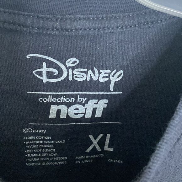DISNEY X NEFF Men’s Black 100% Cotton Mickey T Shirt Size XL - Picture 3 of 4